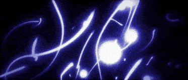 a blue background with a few white lines