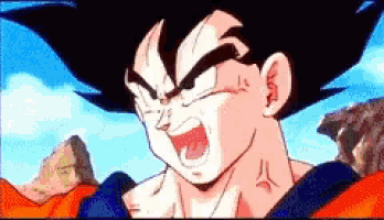 a close up of a cartoon character with a very angry expression