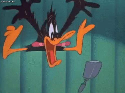 Daffy Duck Screaming GIF - Daffy Duck Screaming Microphone GIFs