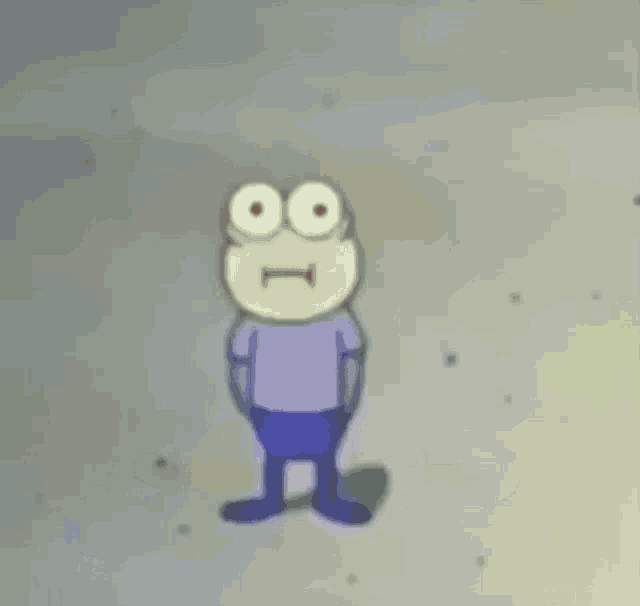 a cartoon character is laying on the ground with a bottle of wine in his hand .