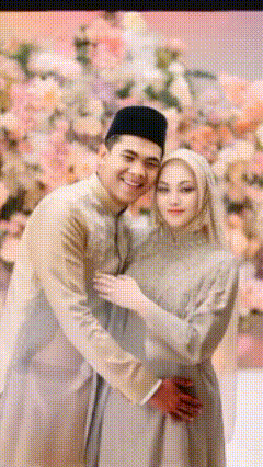 a man and a woman are posing for a picture together