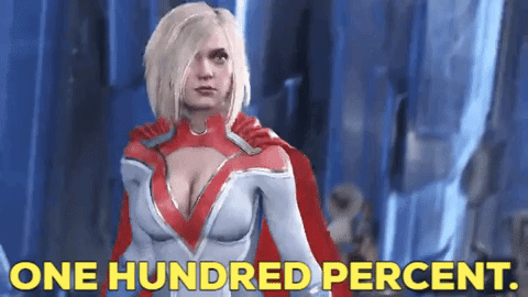 Injustice 2 Power Girl GIF - Injustice 2 Power Girl One Hundred Percent GIFs