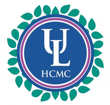 a logo for a company called hcmc with the letter l in the center