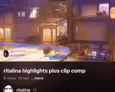 a screenshot of a video game with the words ritalina highlights plus clip comp