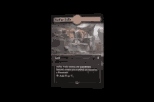 a card with a picture of a mountain and the word land on the bottom