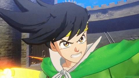 a close up of a cartoon character with black hair and a green jacket