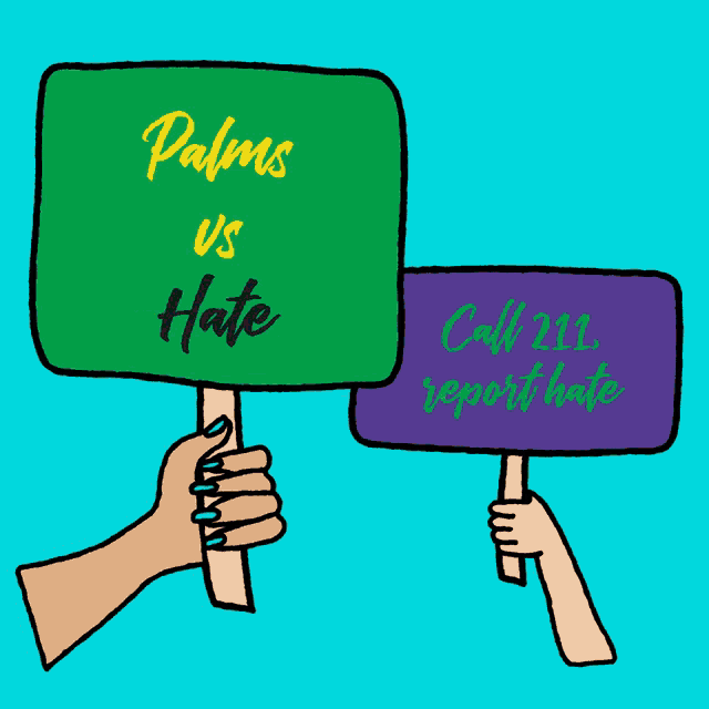 Palms Palms Vs Hate GIF - Palms Palms Vs Hate Los Angeles GIFs