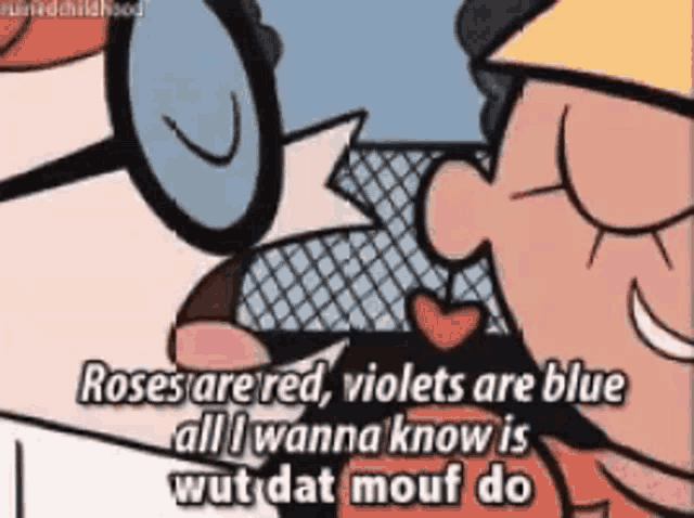 That Part Roses Are Red GIF - That Part Roses Are Red Dexters Laboratory GIFs