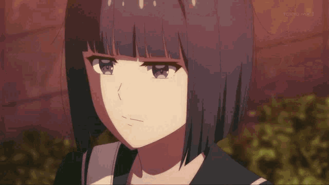 a close up of a girl 's face with tokyo mx 1 written on the bottom