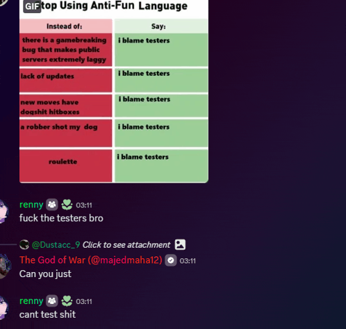 a screenshot of a gif top using anti fun language