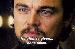 a man with a beard is saying " no offense given ... none taken "