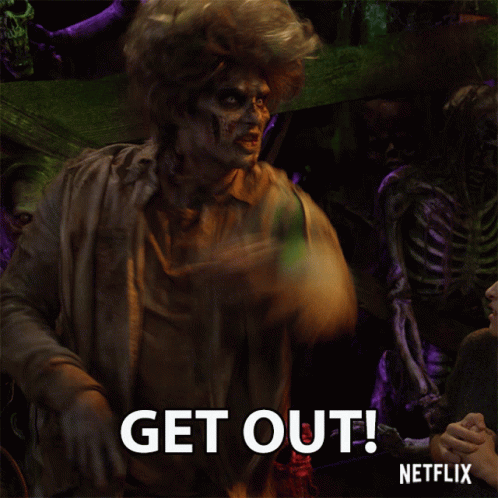 Get Out Leave GIF - Get Out Leave Zombie GIFs