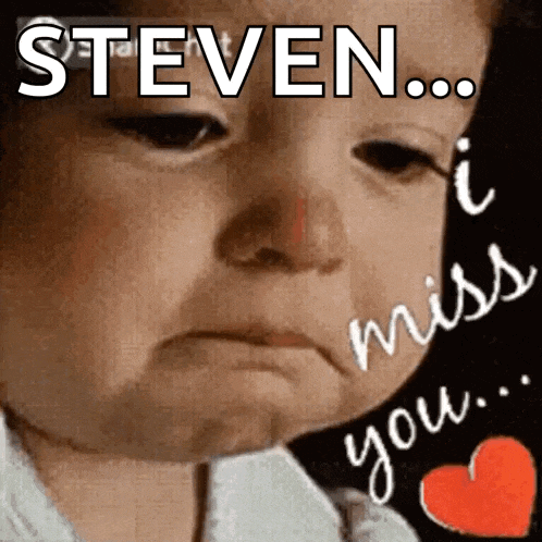 a baby with the name steven on it