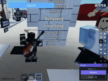 a screenshot of a video game with the words no hacking or exploiting