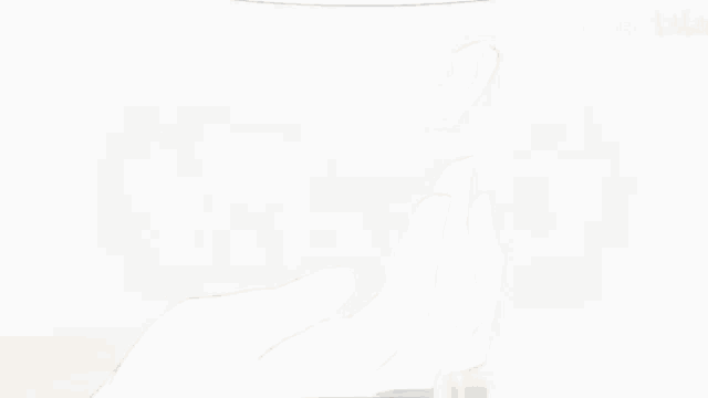 a drawing of a girl with chinese writing on the bottom left