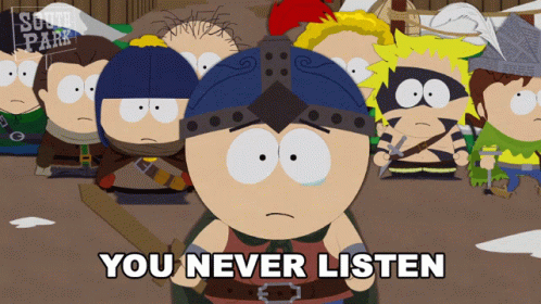 You Never Listen Stan GIF - You Never Listen Stan South Park GIFs