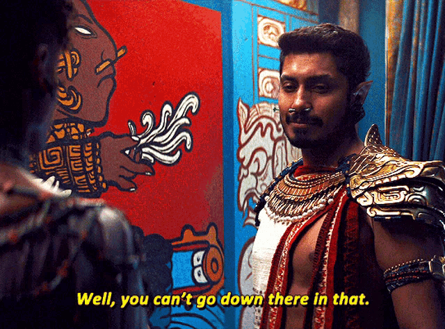 Black Panther Namor GIF - Black Panther Namor Well You Cant Go Down There In That GIFs
