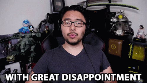 With Great Disappointment Letdown GIF - With Great Disappointment Letdown Failure GIFs
