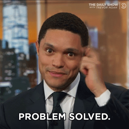 Trevor Noah Problem Solved GIF - Trevor Noah Problem Solved Daily Show GIFs