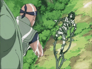 a cartoon of a man and a woman standing next to each other in a forest