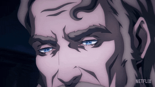 a close up of a man 's face with netflix written on the bottom right