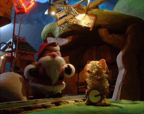 a cartoon scene with a sign that says ' n.y.c. ' at the top