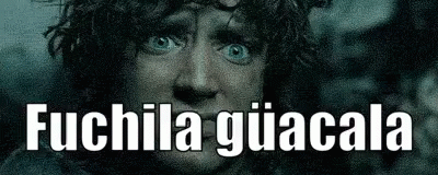 Frodo Siendo Picado Por Araña GIF - Fuchi Fuchila Que Asco GIFs