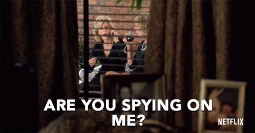 Spying On Me Grace And Frankie GIF - Spying On Me Grace And Frankie Season1 GIFs