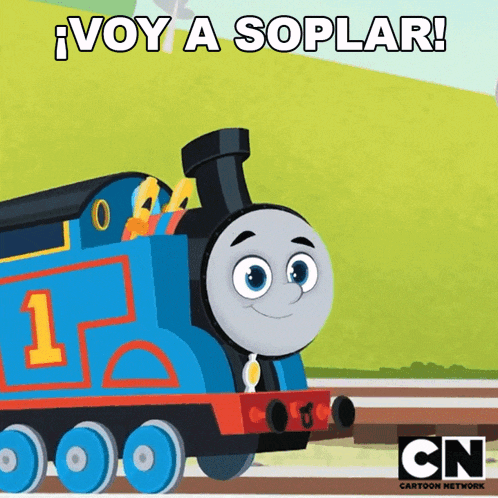 a cartoon of thomas the tank engine from cartoon network
