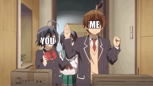 Rikka Love Chunibyo And Other Delusions GIF - Rikka Love Chunibyo And Other Delusions Hitting GIFs
