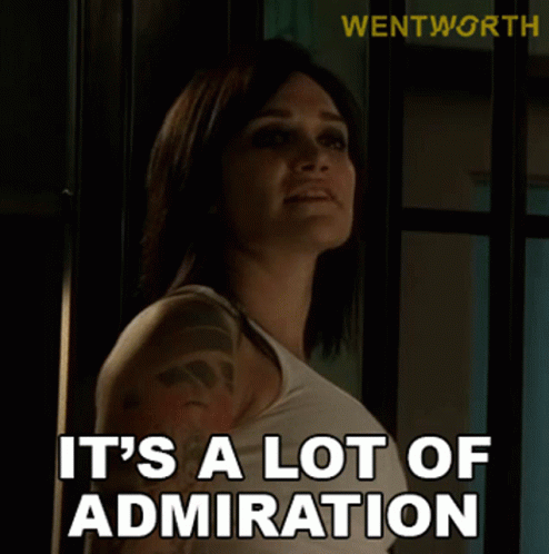 Its A Lot Of Admiration Franky Doyle GIF - Its A Lot Of Admiration Franky Doyle Wentworth GIFs