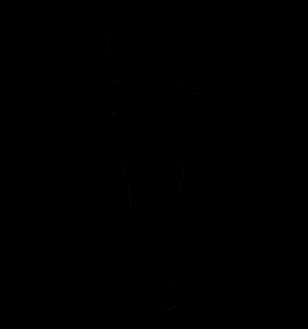 a man in a black suit and red gloves is dancing on a black background