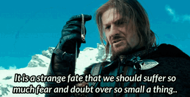 Boromir Such A Little Thing GIF - Boromir Such A Little Thing Lord Of The Rings The Fellowship GIFs