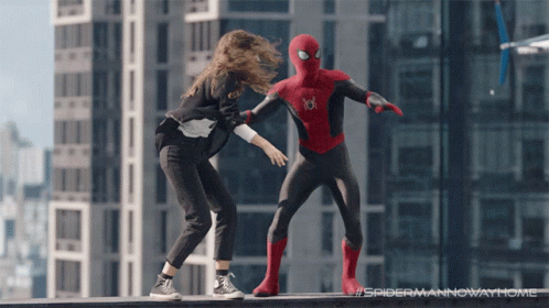 Scared Mj GIF - Scared Mj Peter Parker GIFs