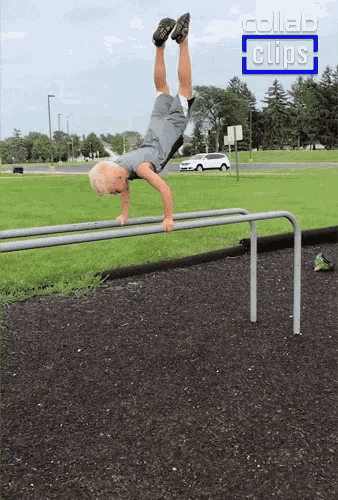 Kid Headstand And Fall Headstand Fail GIF