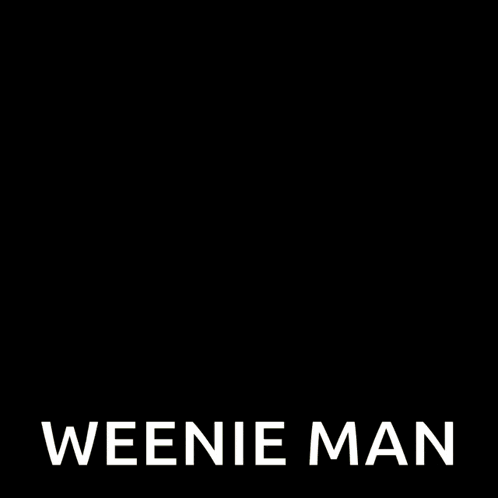 a man is holding a basketball on a tennis court and the caption says weenie man .