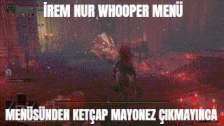a screenshot of a video game with the words " irem nur whopper menu " on the bottom