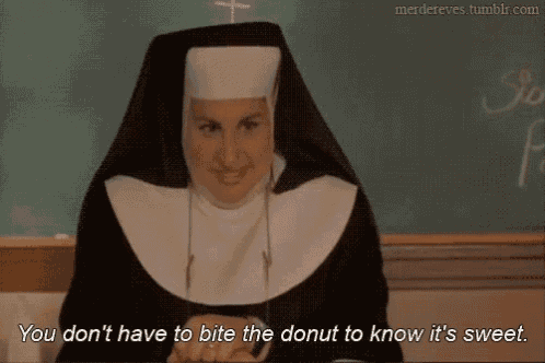 Catholic Donut GIF - Catholic Donut Bite GIFs