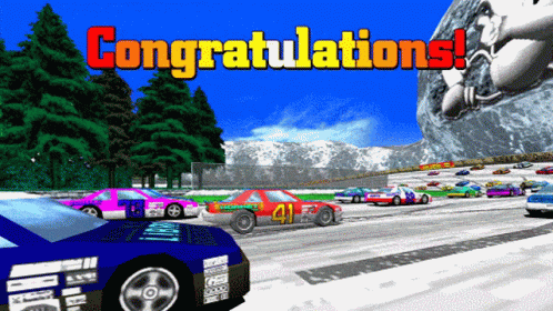 Daytona Tona Congratulations Congrats Sega GIF - Daytona Tona Congratulations Congrats Sega GIFs
