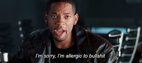 I'M Allergic To Bullshit Allergic To Bs GIF - I'M Allergic To Bullshit Allergic To Bs Will Smith GIFs