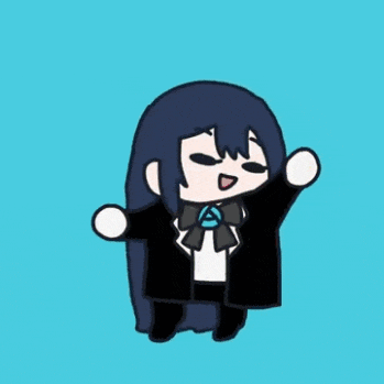 a cartoon of a girl in a tuxedo dancing