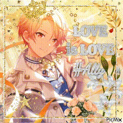 a picture of a boy with a crown on his head and the words love is love #all