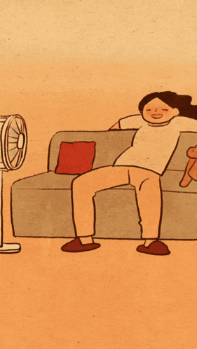 Cool Off With A Fan Puuung Gif GIF - Cool Off With A Fan Puuung Gif Puuung Couple GIFs