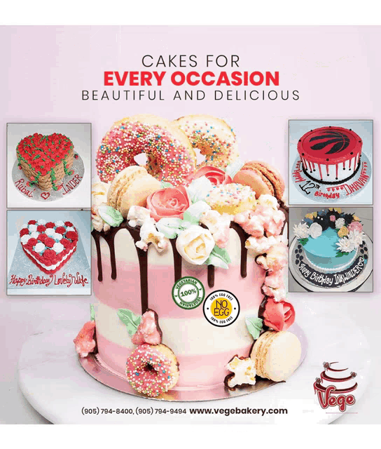 cakes for every occasion beautiful and delicious are advertised