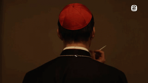 Young Pope Turn GIF - Young Pope Turn Smoke GIFs