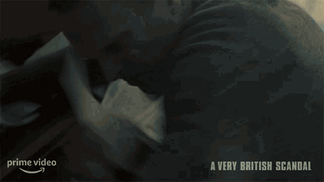 a prime video ad for a very british scandal shows a man dancing