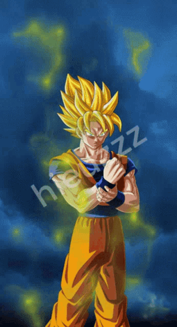 a picture of a cartoon character with a blue background and the letters h and z on it