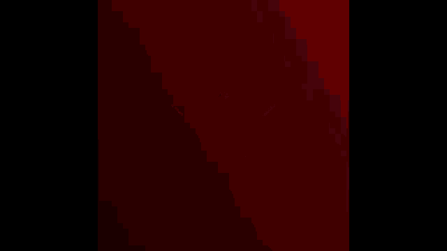 a red background with a white triangle in the center