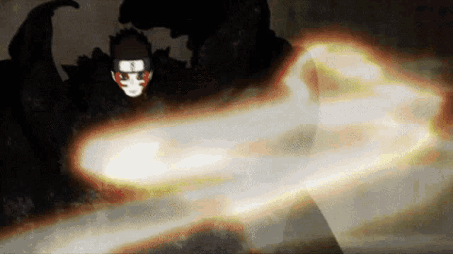 a man in a mask is surrounded by flames