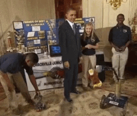 Obama Robot GIF - Obama Robot Funny Edit GIFs